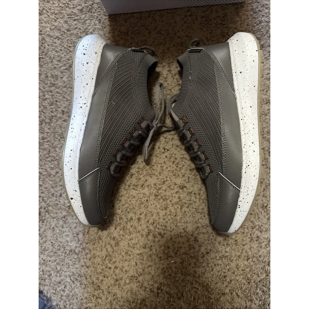Stroll Men's Sz 8.5 Gray Golf Shoes Performance Knit Gray White‎